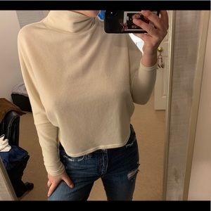 Cream long sleeved turtleneck